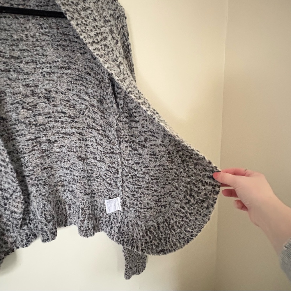 Tribal Marled Gray Cardigan Sweater Size Large - Picture 8 of 14